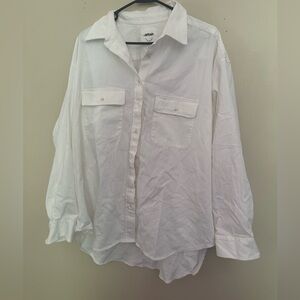 Brand new never worn Aerie white button down size small but oversized.